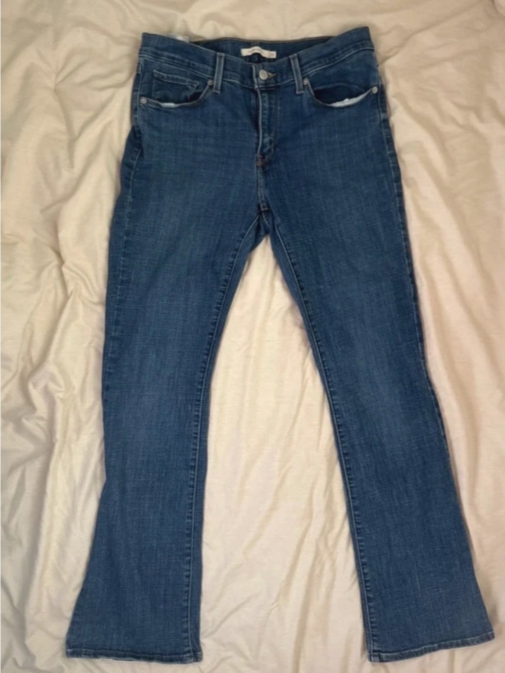Classic Women's Blue Bootcut Jeans